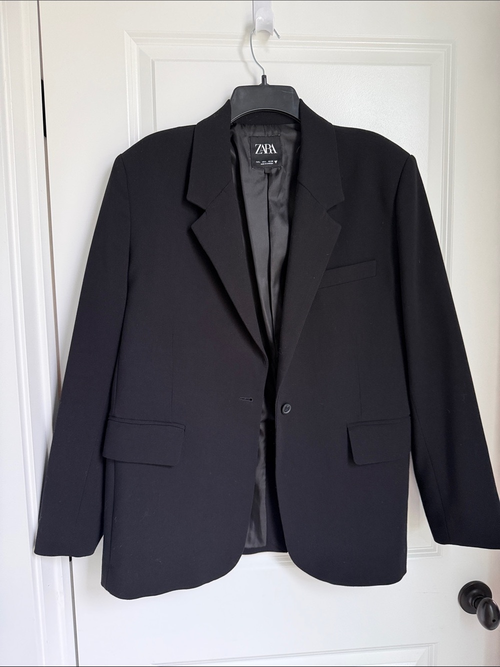 ZARA Black Women's Single-Button Blazer